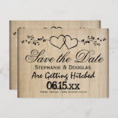 Rustic het Dubbele Hart sparen de Briefkaarten van (Voorkant / Achterkant)