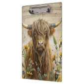 Rustic Highland Cow  Klembord (Links)