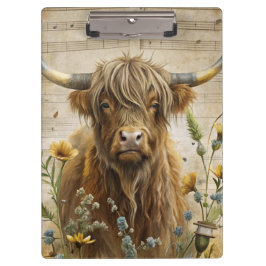 Rustic Highland Cow  Klembord