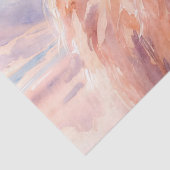 Rustic Highland Cow – Watercolor Landscape Tissuepapier (Detail)