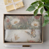 Rustic Highland Cow With Butterfly Decoupage Tissuepapier (Geschenk)