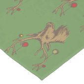 Rustic Holiday Deer Pattern Medium Tafelloper (Hoek)