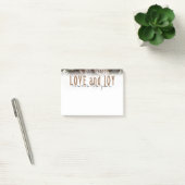 Rustic Holiday Love and Joy Pine Cone Post-it® Notes (Kantoor)