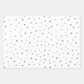 Rustic Holly Berries Snow- en Snowflakes Inpakpapier Vel (Voorkant 2)