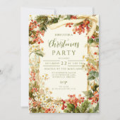 Rustic Holly Berry Christmas Kaart (Voorkant)