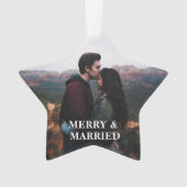 Rustic Holly Pine Newlyweds Milestone Custom Photo (devant)