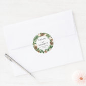 Rustic Holly Pine Wedding Dank je wel voor zegels (Envelop)