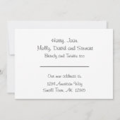 Rustic Home Nouvelle carte de Faire-part d'adresse (Dos)