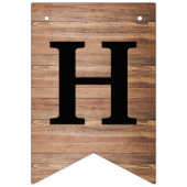 Rustic Home Sweet Home Heart House Warming Vlaggetjes (Eerste vlag)