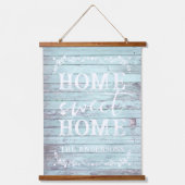 Rustic Home Sweet Home Home | Familienaam Hangend Wandkleed (Voorkant)