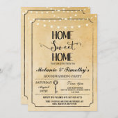 Rustic Home Sweet Home Invitation au réchauffement (Devant / Derrière)