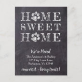 Rustic Home Sweet Home We hebben Pet Moving Aankondigingskaart (Voorkant)