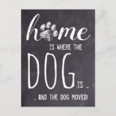 Rustic Home We hebben de aankondiging van Dog Movi Briefkaart (Voorkant)