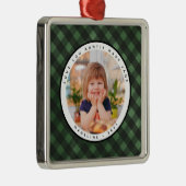 Rustic Homespun Pays Photo Tante Ornement Métal (Droite)