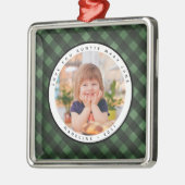 Rustic Homespun Pays Photo Tante Ornement Métal (Gauche)