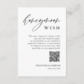 Rustic Honeymoon wenst QR goed te wensen Informatiekaartje (Voorkant)
