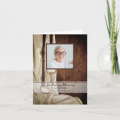 Rustic Horse Bit Westerne begrafenisherdenkingssym Bedankkaart (Voorkant)