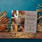 Rustic Horse Memorial Foto Fotoplaat (Zijkant)