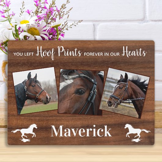 Rustic Horse Memorial Fotoplaat