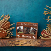 Rustic Horse Memorial Fotoplaat (Zijkant)