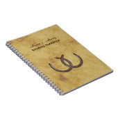 Rustic Horseshoes Distressed BG Journal Mariage (Côté Droit)