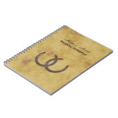 Rustic Horseshoes Distressed BG Journal Mariage (Côté gauche)