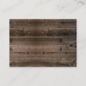 Rustic Hotel Accommodations Lantern Wooden Informatiekaartje (Achterkant)