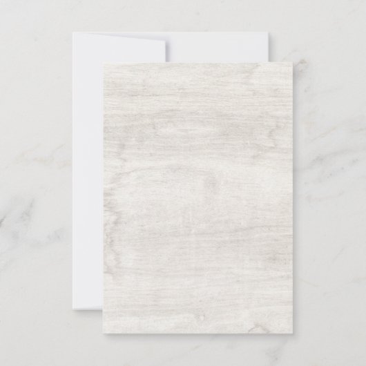 Rustic Hout & Eucalyptusblad Botanische Bruiloft Bedankkaart (Achterkant)