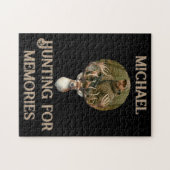 Rustic Hunter Deer Antler Memories Photo Legpuzzel (Horizontaal)