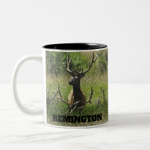 Rustic Hunting Wildlife Elk Deer Tweekleurige Koffiemok