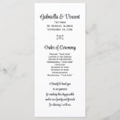 Rustic Hydrangea en Cowboy Boots Western Wedding Programma (Achterkant)