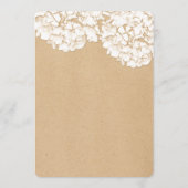 Rustic Hydrangeas Floral Wedding Advice Advieskaart (Achterkant)