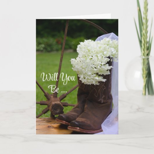 Rustic Hydrangeas zal mijn Bridesmaid zijn (Voorkant)