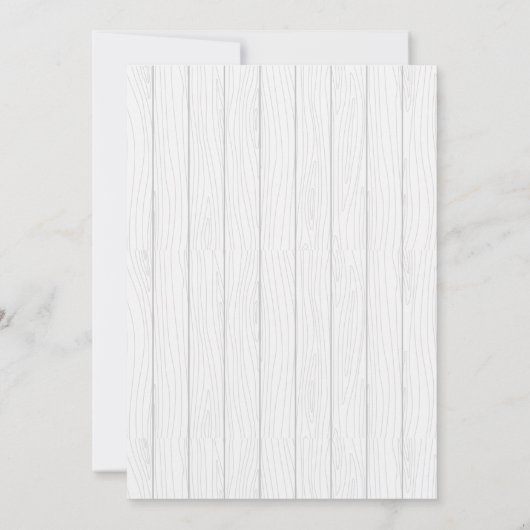 Rustic i Do BBQ Plaid Engagement Party Kaart (Achterkant)