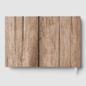 Rustic I Do BBQ Verloving Feest Koppels Bruisfeest Gastenboek (Achterkant)