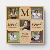 Rustic in Loving Memory Memorial Keepomwille Photo Fotoplaat (Voorkant)