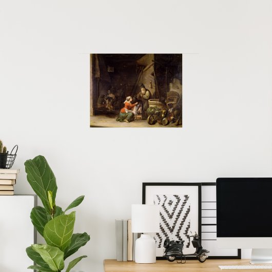 Rustic Interior Poster (Thuiskantoor)