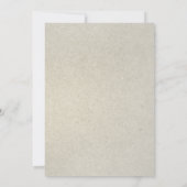 Rustic Ivory Bridal Shower-uitnodigingen Kaart (Achterkant)