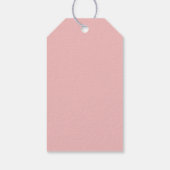 Rustic Ivory White Floral 100e verjaardag Cadeaulabel (Achterkant)