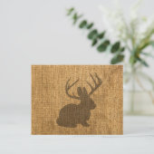 Rustic Jackalope Briefkaart (Staand voorkant)