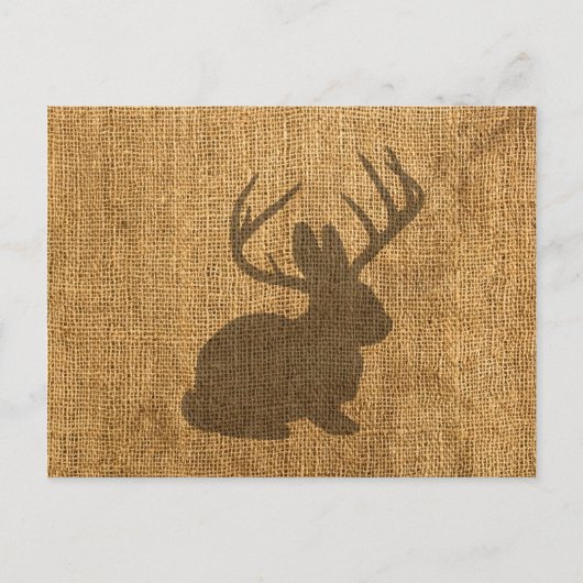 Rustic Jackalope Briefkaart (Voorkant)