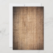 Rustic Jar Sunflower Wood bruiloft Uitnodigingen (Achterkant)