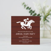 Rustic Jockey Annual Derby Party Invitation (Debout devant)