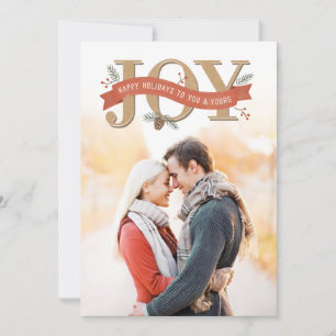 Rustic Joy Carte photo de vacances