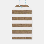 Rustic Jute Herfst Baby Shower Bedankje Cadeaulabel (Achterkant)