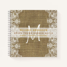 Rustic Jute Kant Tuiniersters Dagboek Vintage