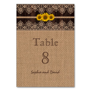 Rustic Kant Touw Houten Trouwtafel Nummer Kaart