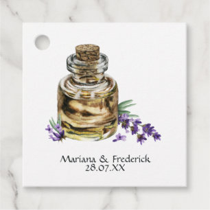 Rustic Katoenen Lavendel Landelijke Trouwdag Bedankjes Labels