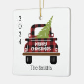Rustic Keepsake Christmas Keramisch Ornament (Links)