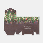 Rustic Kerst Huwelijksfeest Bedankdoosjes (Uitgevouwen)